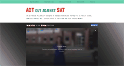 Desktop Screenshot of actoutagainstsat.com