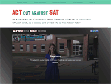 Tablet Screenshot of actoutagainstsat.com